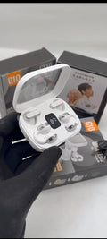 CYXG Q10 2-in-1 Wireless Earbuds — Ear Hook & Standard Fit, LED Display Case