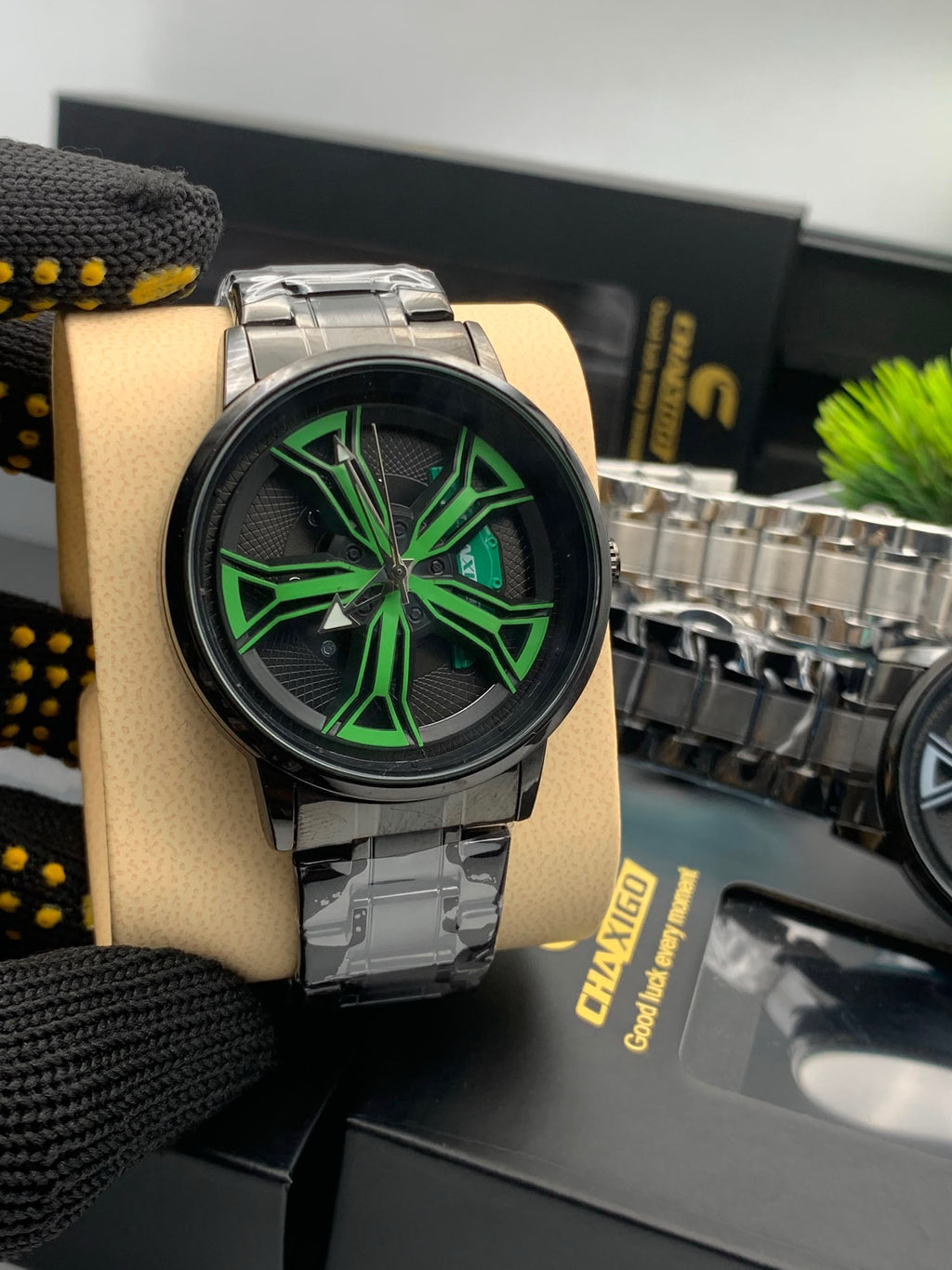 Chaxigo Stainless Steel Quartz Wristwatch — Waterproof & Luminous Dial