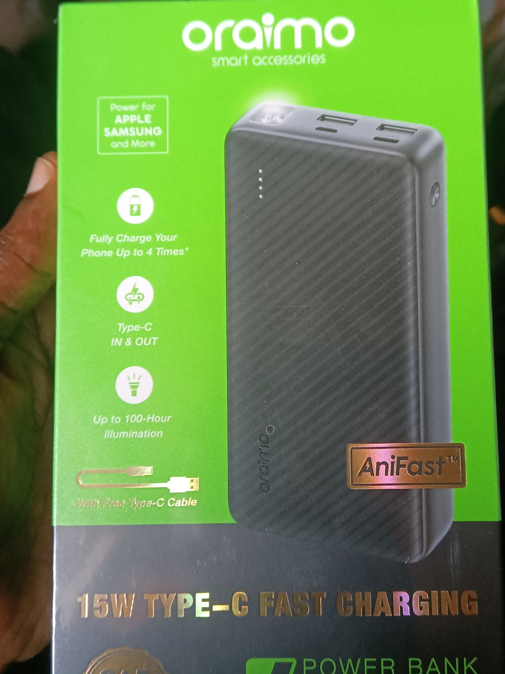 Oraimo 15w 20000mAh power bank - HiSmile Store