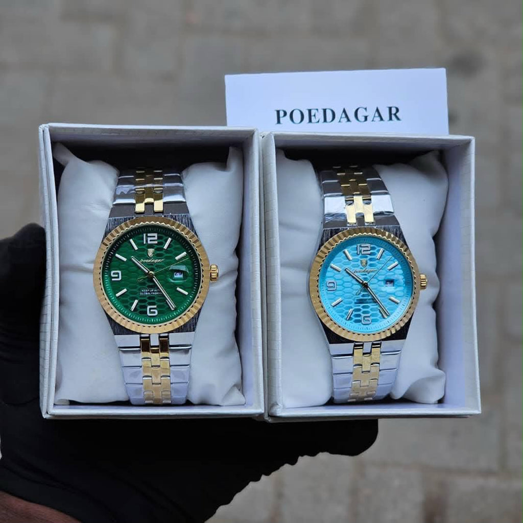 POEDAGAR Premium Steel Watch for Men