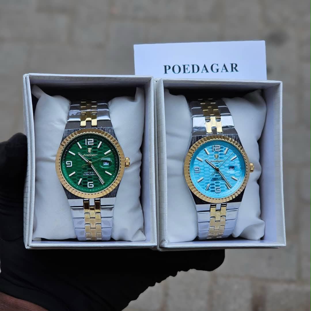 POEDAGAR Premium Steel Watch for Men
