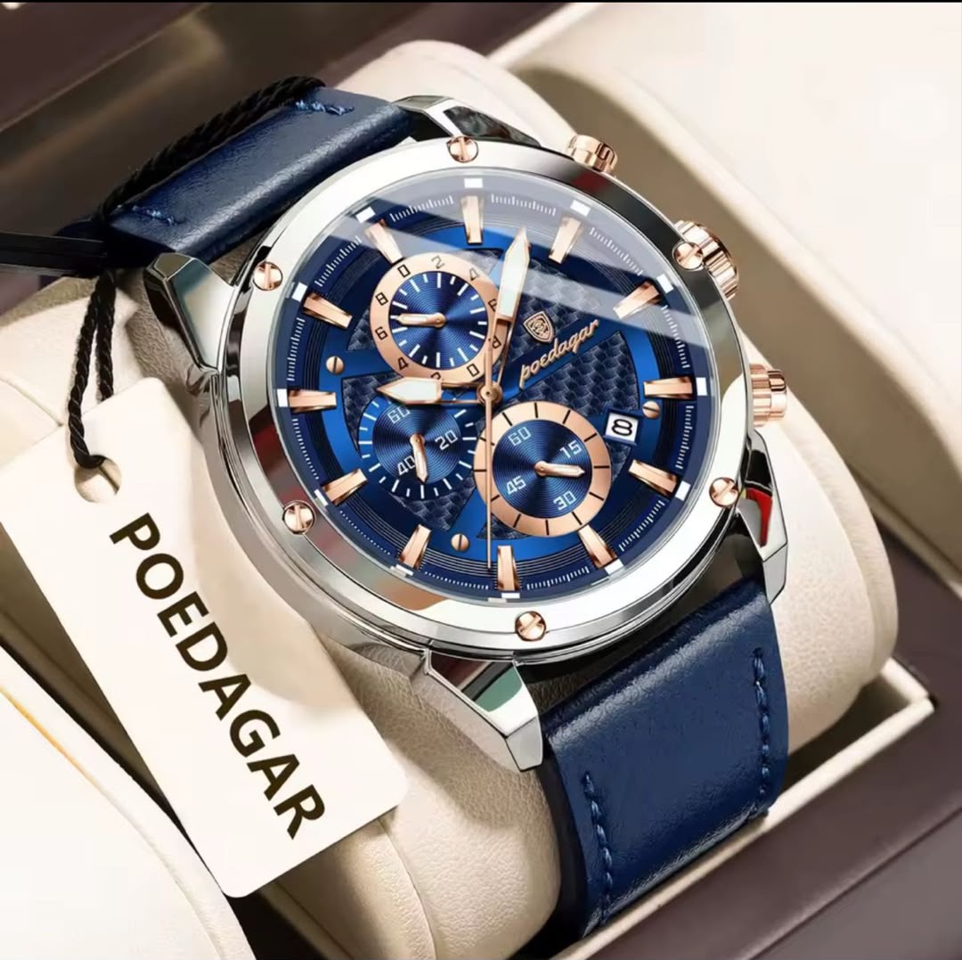 Original POEDAGAR Leather watch