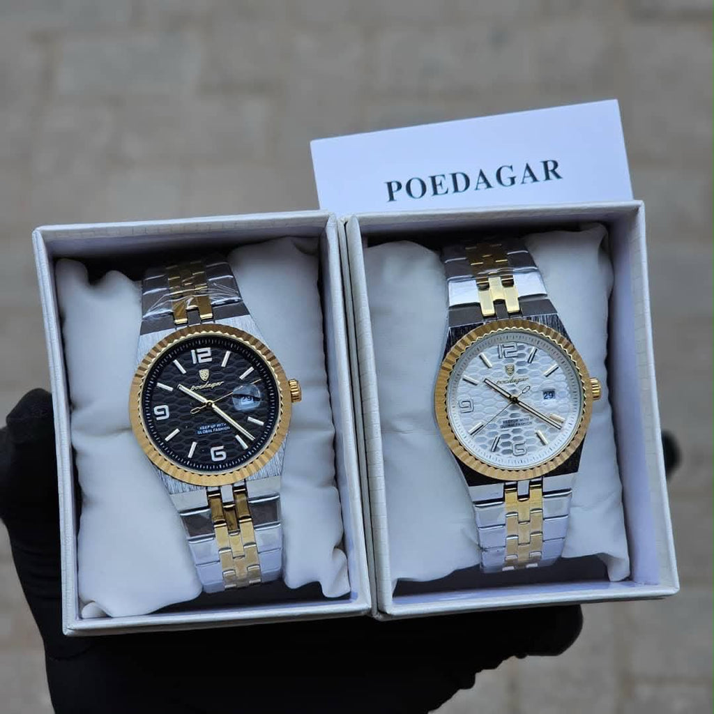 POEDAGAR Premium Steel Watch for Men